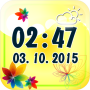 icon Flower Digital Clock