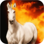 icon Unicorn on fire