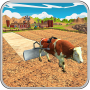 icon Bull Farming Village Farm 3d