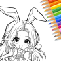 icon Cute Drawing : Anime Color Fan für Samsung Galaxy Tab 2 7.0 P3100