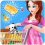 icon Pregnant Mom Food Shopping für Wiko Freddy