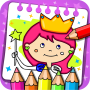 icon Princess Coloring Book & Games für Samsung Galaxy J2