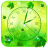 icon Spring Leaves Clock 1.2