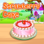 icon Strawberry Cake Cooking