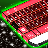 icon Neon Red keyboard theme 1.181.1.5