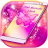 icon Pink Butterfly Clock 1.286.13.87