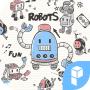 icon Doodle Robot Launcher theme für Highscreen Fest