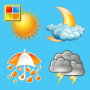 icon Weather and Seasons Cards für blackberry KEY2