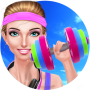 icon Gym Girl: Fitness Beauty Salon für Samsung Galaxy S4 Mini(GT-I9192)