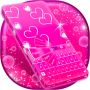 icon Pink Glow Keyboard Theme