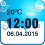 icon Weather Clock Widget für Samsung Galaxy Tab S 8.4(ST-705)
